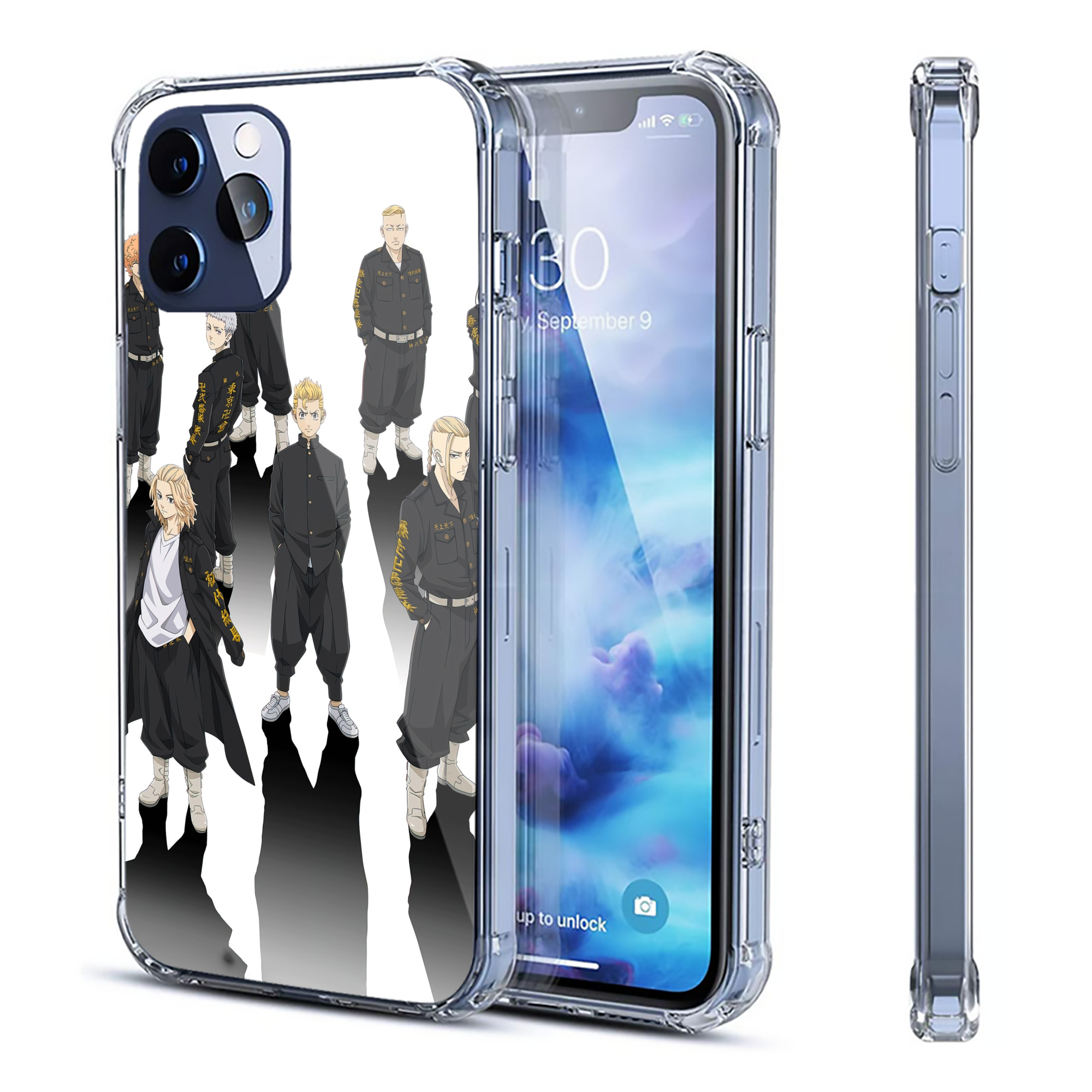（画像用） 東京リベンジャーズ Tokyo Revengers 【iPhone 12シリーズ対応】透明スマホケース（クリアソフトケース）